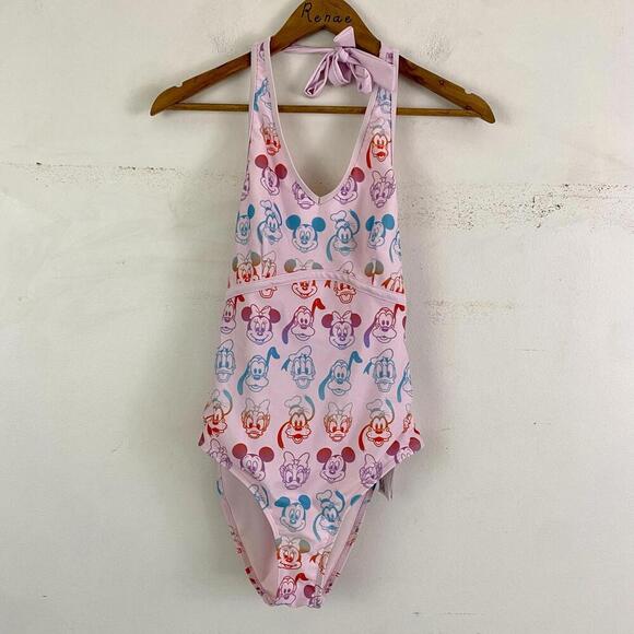 DISNEY Mickey and Friends pink one piece swimsuit - Picture 1 of 4